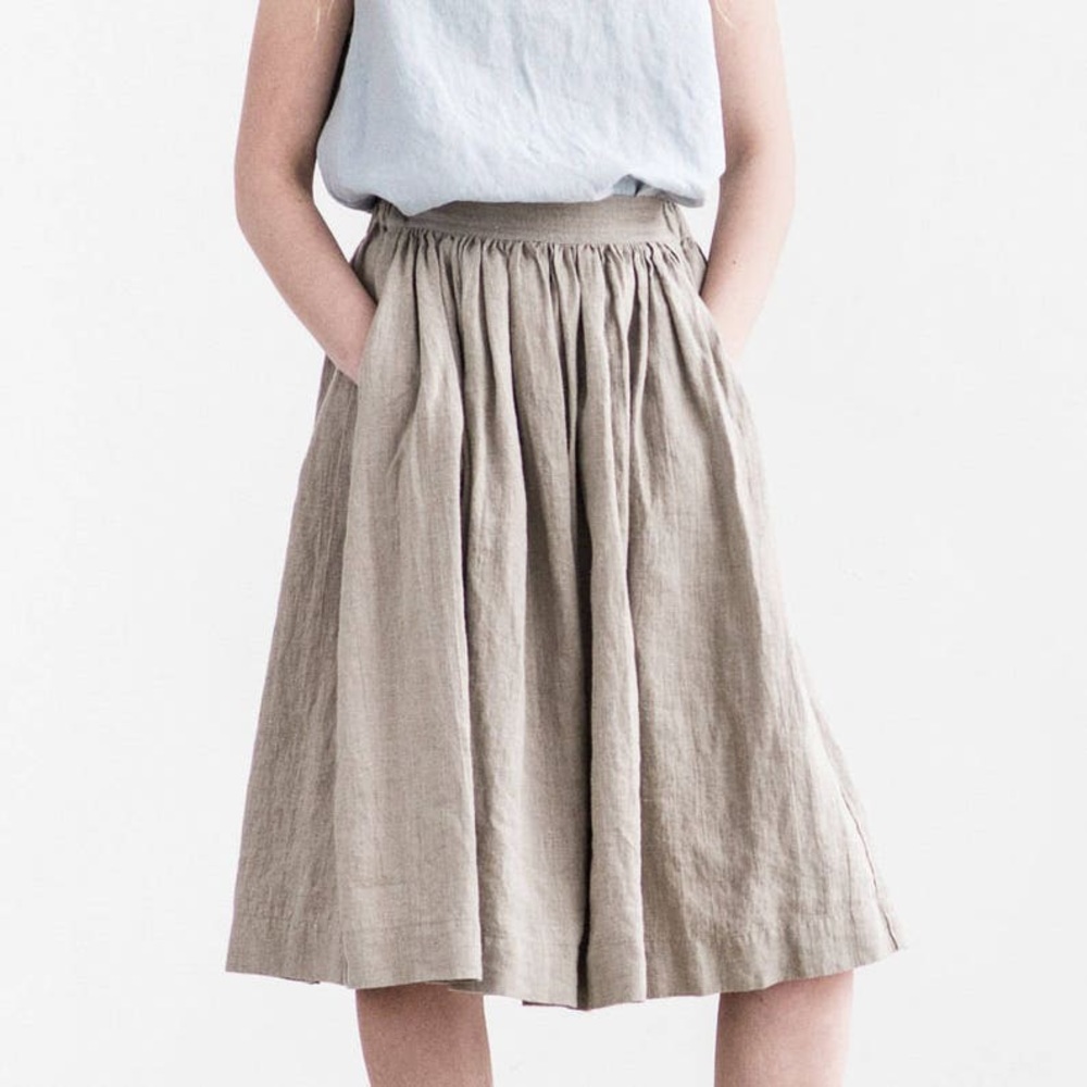 notPERFECTLINEN Pink Linen Skirt - Picture 9 of 9
